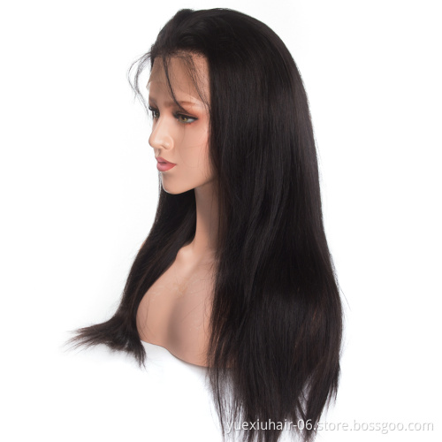 CELIE Factory Direct Supplied Unprocessed 100% Human Hair Elegant Silky Straight 36 Inch Lace Front Wig Human Hair Natural
